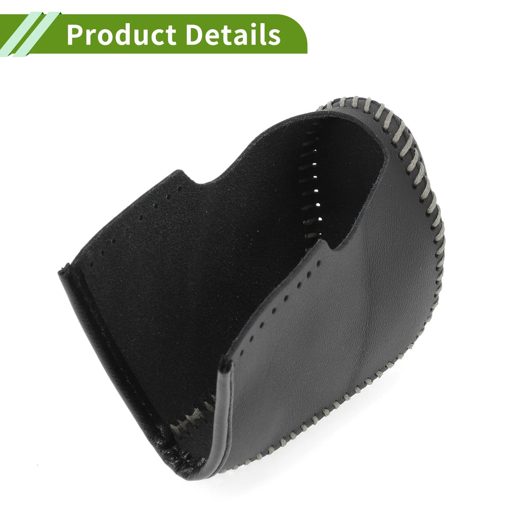 Gear Shift Knob Cover for Nissan Altima (2013–2018) Black Grey Faux Leather