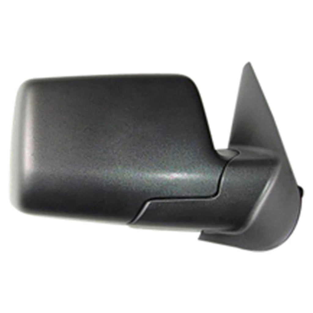 Replacement Black Textured Passenger Side Power Door Mirror w/o Heated Glass