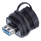 Waterproof USB Connector Dual Female for Automotive Applications