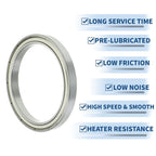 6816ZZ Deep Groove Ball Bearing for Scooter Skateboard (P5, 80x100x10mm)