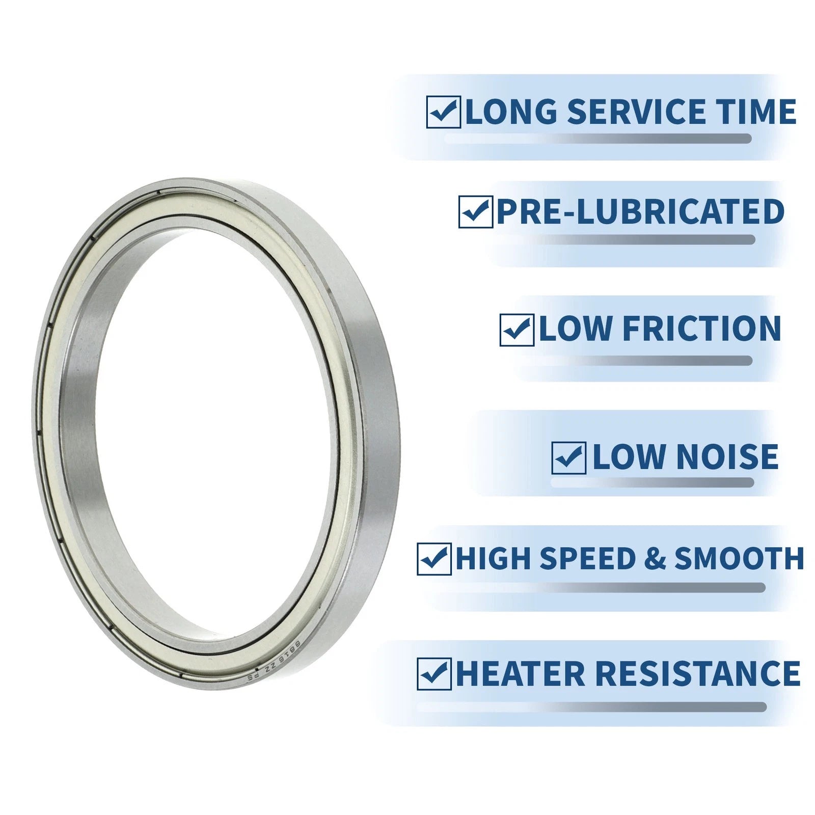 6816ZZ Deep Groove Ball Bearing for Scooter Skateboard (P5, 80x100x10mm)