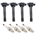 Set of 4 Ignition Coils & Spark Plugs for Acura CSX (2006–2011) Honda CR-V UF311 6994