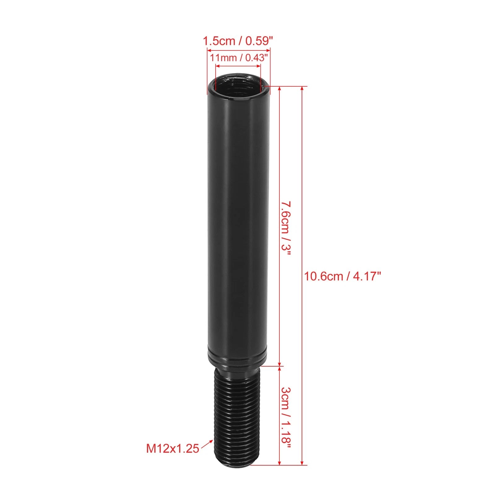 Gear Shift Knob Extender Lever M12X1.25 for Subaru BRZ (2013–2018)