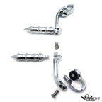 Chrome 5" Long Foot Peg Kit for CVO Limited FLHTKSE (2014–2020)