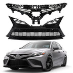 Gloss Black Front Upper Lower Bumper Grille for Toyota Camry (2021–2022)