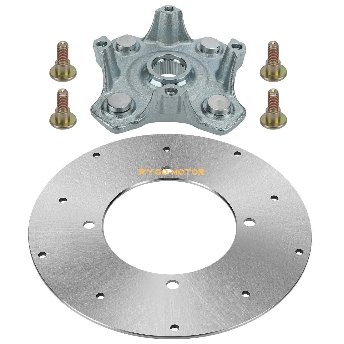 Front Wheel Hub & Brake Rotor Disc for Arctic Cat 250 300 400 450 500 550 650 700 (2000–2023)