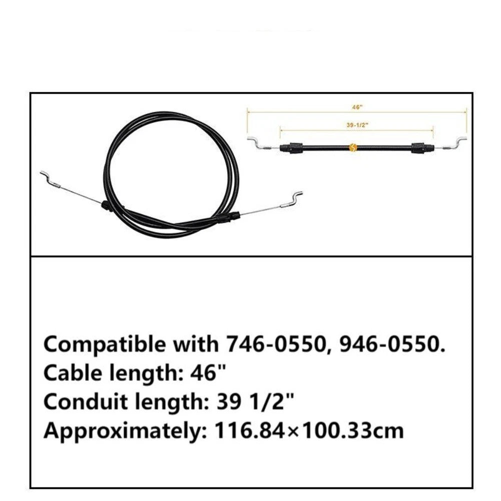 Throttle Cable for Lawn Mower Control (Fits 7460550, 9460550)