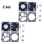 Set of 2 Carburetor Repair Kits for McCulloch Mac 140 130 110 (Walbro K1-MDC)