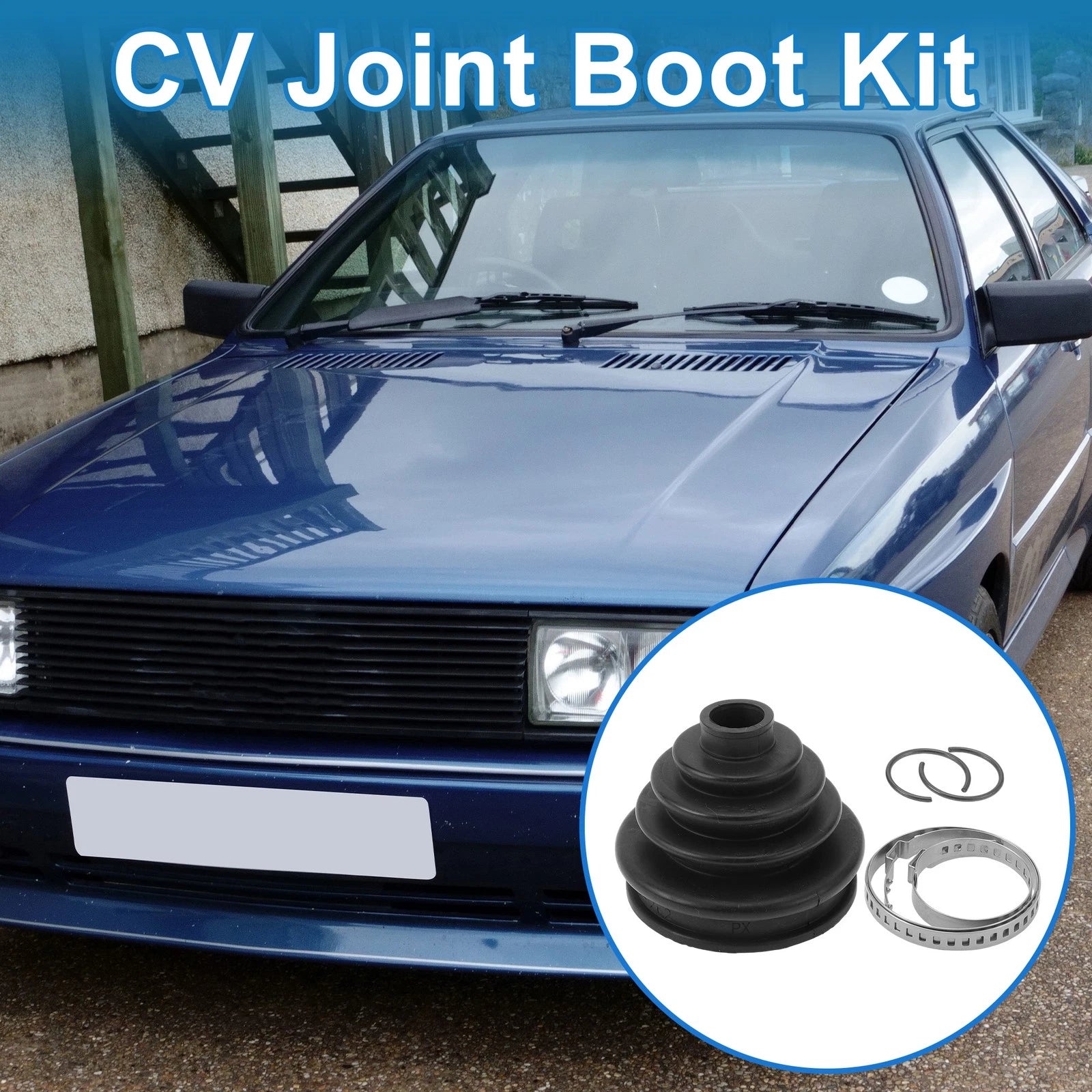 Outer CV Joint Boot Kit with Clamps for Audi Coupe (1984–1987) 321498203A