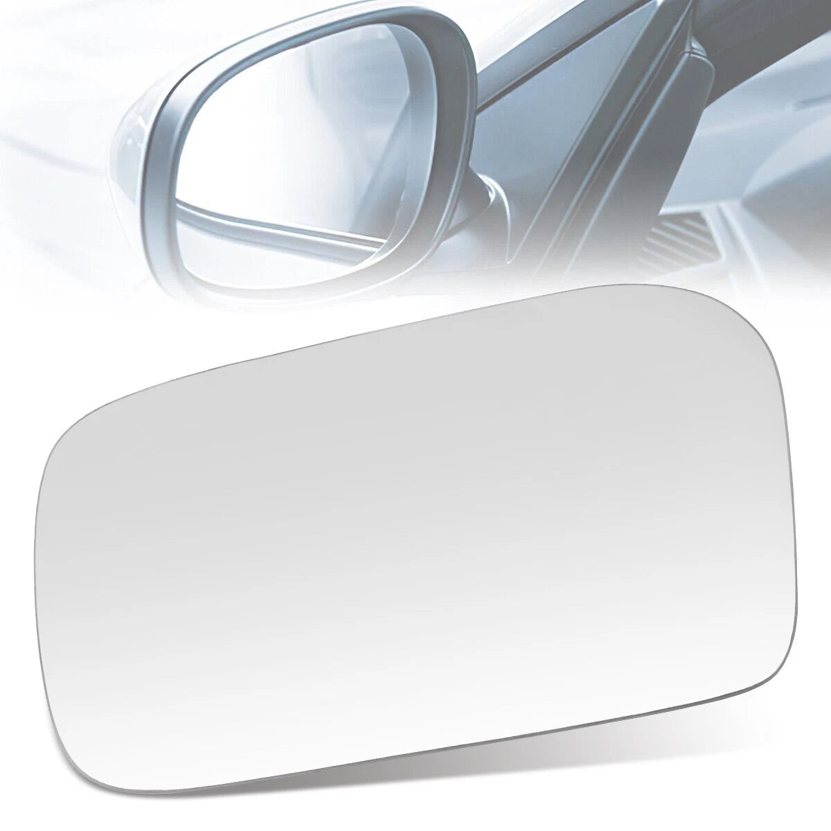 Driver Side View Mirror Glass for Nissan Sentra NX (1991–1994) Flat Lens