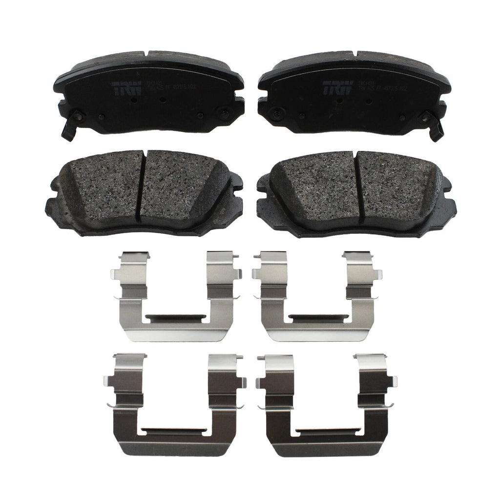Set of 4 TRW Pro Front Ceramic Brake Pads for Buick Regal, Chevrolet Impala, GMC, Saab