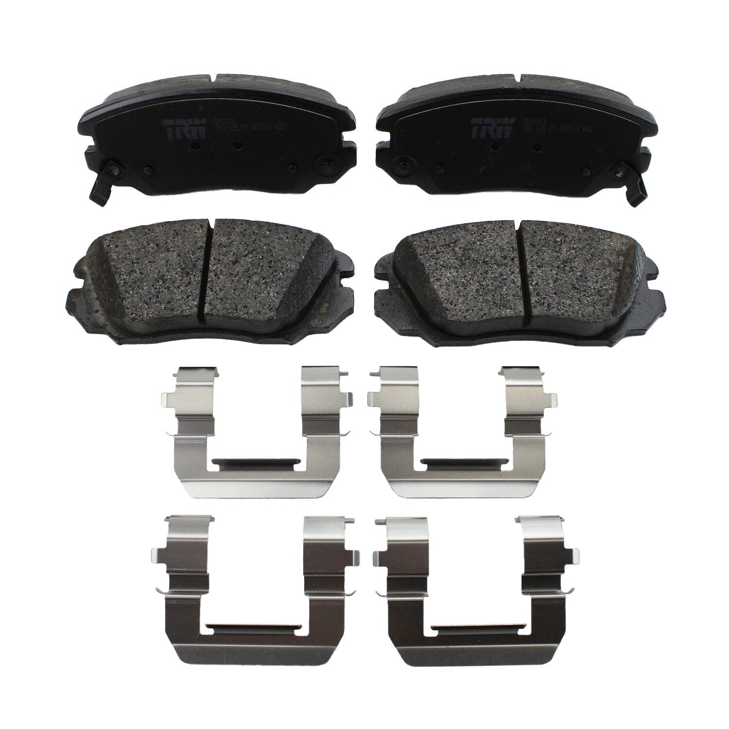 Set of 4 TRW Pro Front Ceramic Brake Pads for Buick Regal, Chevrolet Impala, GMC, Saab