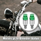 M5x0.8 Motorcycle Screw Fork Air Bleeder Valves 2 x for Honda Yamaha