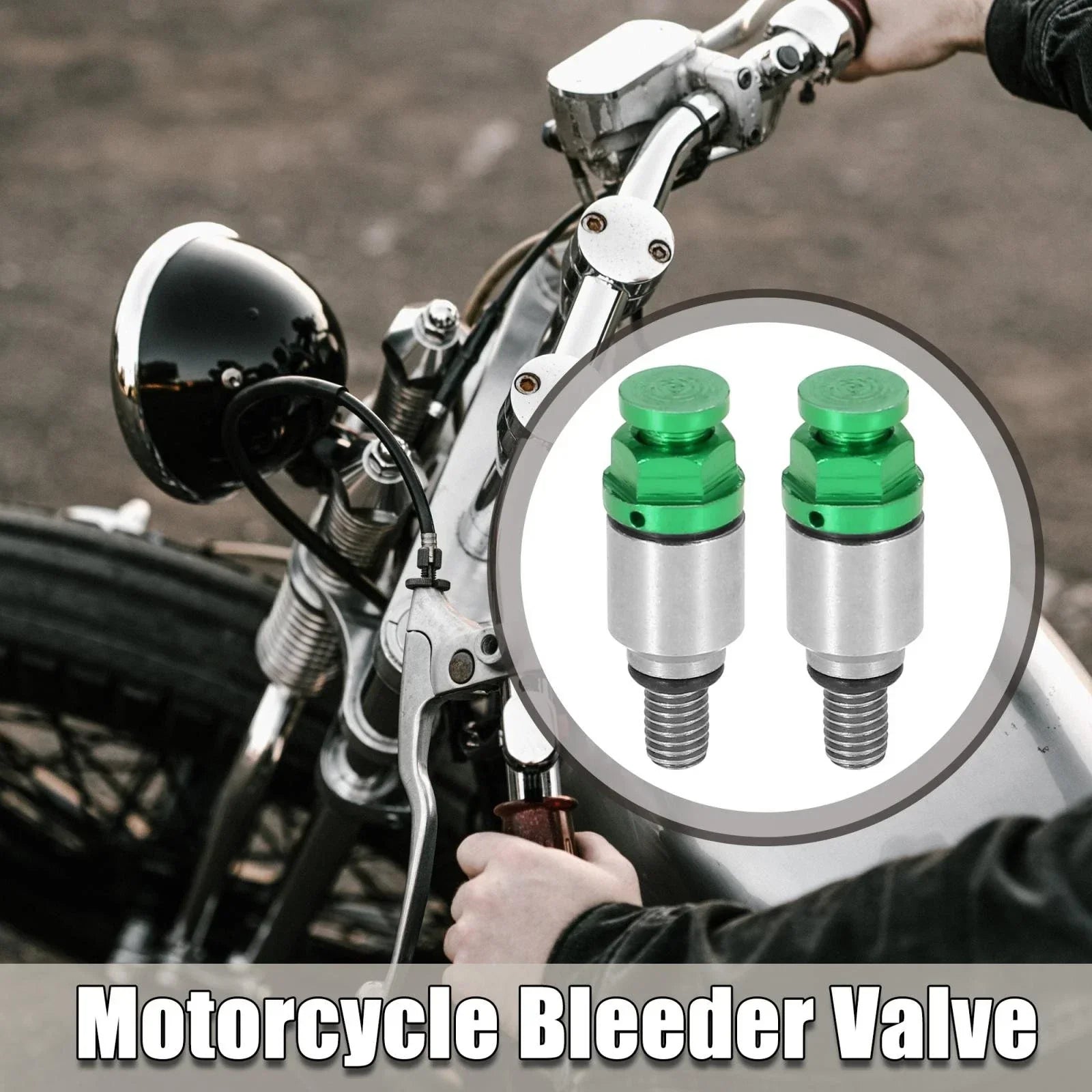 M5x0.8 Motorcycle Screw Fork Air Bleeder Valves 2 x for Honda Yamaha