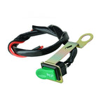 Push Button Green Switch for Motorcycle Handlebar (22mm)