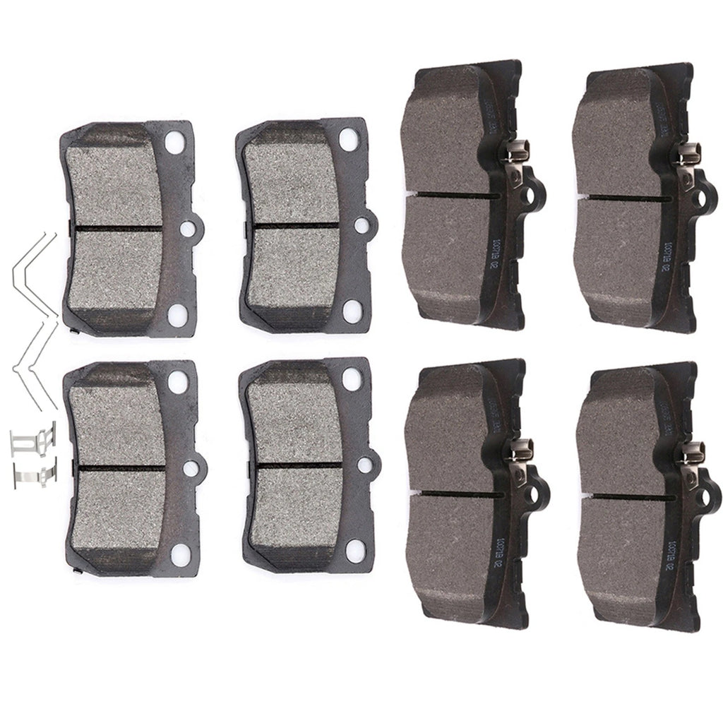 Set of 8 Front Rear Brake Pads for Lexus GS350 GS430 GS450h
