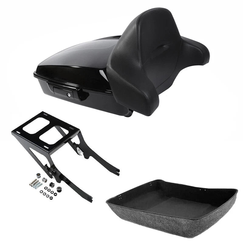 Chopped Trunk Pad Rack Mount for Harley Deluxe FLDE FLHC FLHCS (2018–2026)