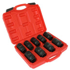 Set of 9 Deep Impact Sockets for 1/2" Drive (29-38mm)
