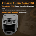 Cylinder Piston Repair Kit for Ryobi Homelite Chainsaw RY3714 RY3716 (309893007)