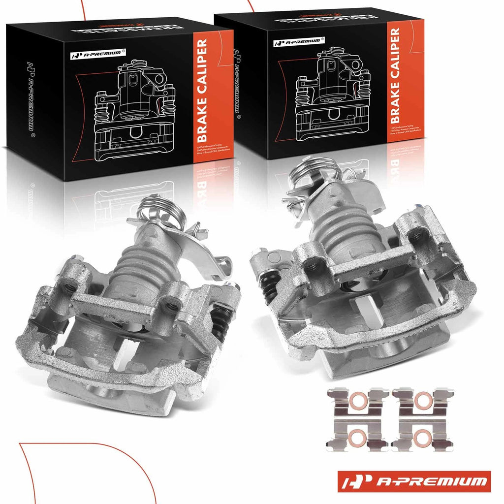 Pair Rear Brake Calipers for Chevrolet Malibu Pontiac G5 G6 Saturn Aura (2008–2012)