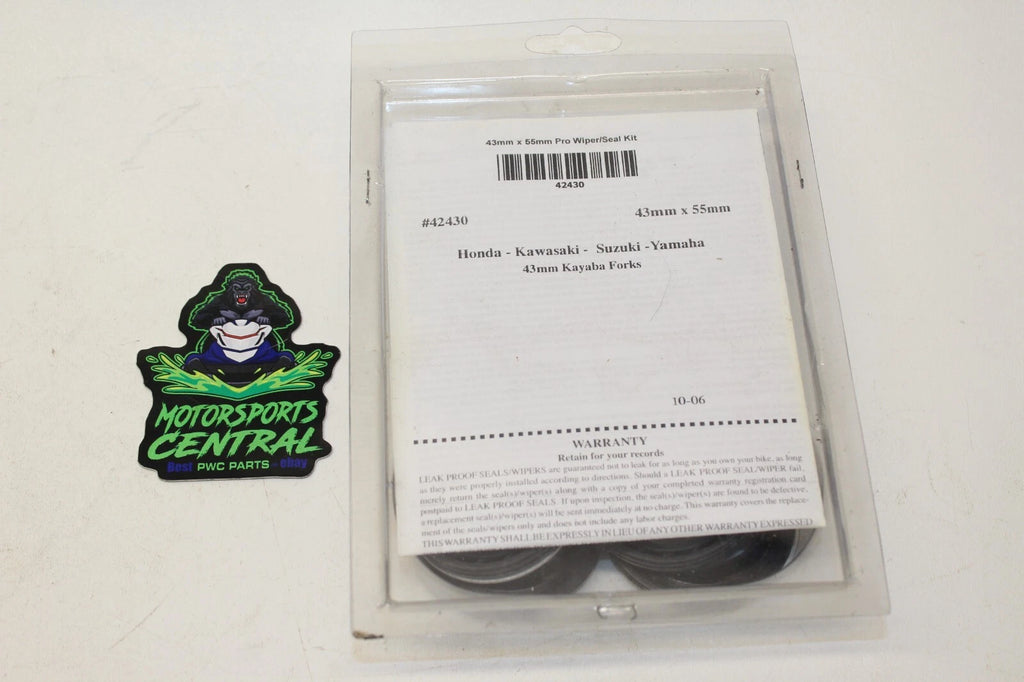 Pro-Moly Seal Wiper Kit for Honda Kawasaki Suzuki Yamaha (42430, 43MMX55MM)