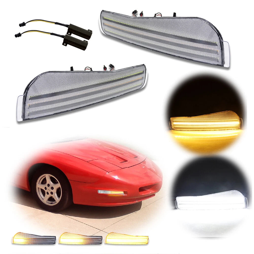 Switchback LED DRL Dynamic Turn Signal Light for Pontiac Firebird Trans Am