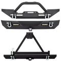 Front Bumper with D-Rings & LED Lights for Jeep Wrangler (1987–2006)