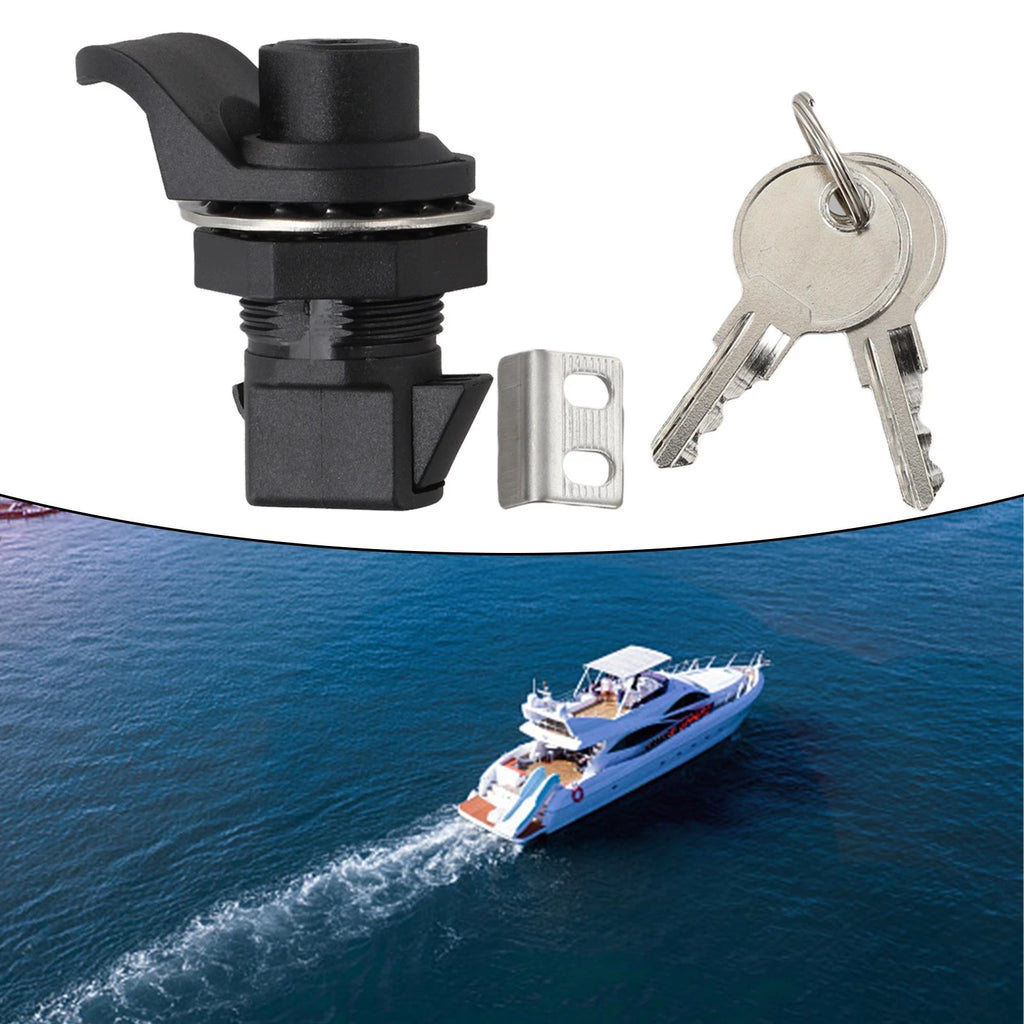 Locking Latch for Tool Boxes and Marine Equipment (Easy Installation)