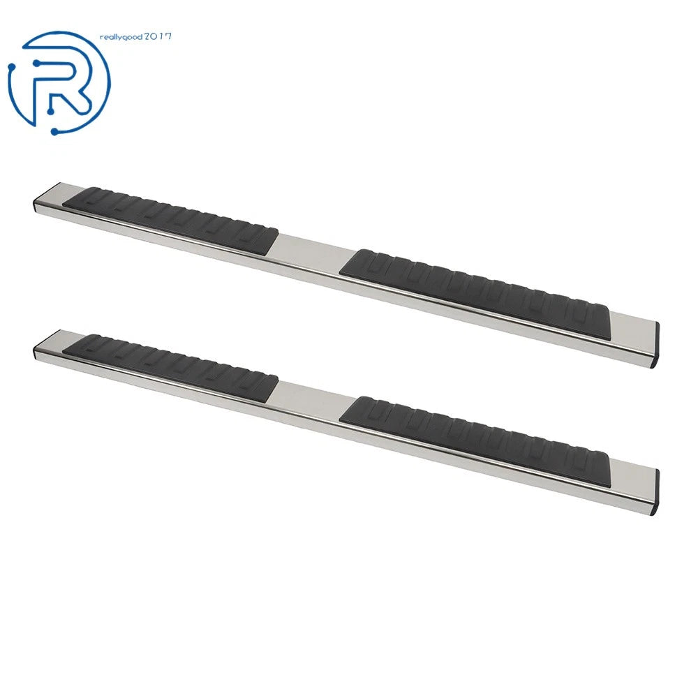 Set of 2 Black 6" Running Boards for Dodge Ram 1500 Crew Cab (2019–2024)