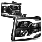 Dual LED DRL Projector Headlight for Chevy Silverado (2007–2014)