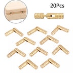 20Pcs Brass Barrel Hinge for Jewelry Box (Concealed, Invisible)