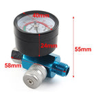 1/4" Air Pressure Gauge Regulator for Spray Gun