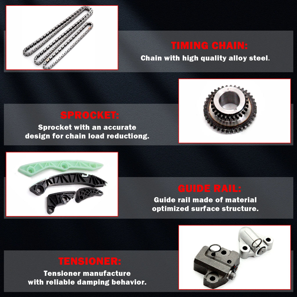 Timing Chain Kit for Mitsubishi Lancer (2008-2011) & Hyundai Sonata (2006-2014)