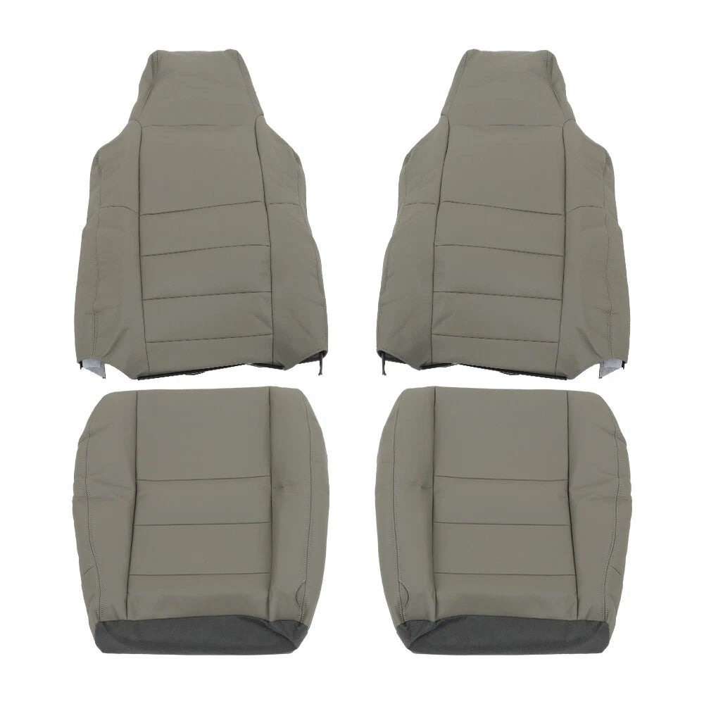 Set of 2 Front Seat Covers for Ford F250 F350 (2002–2007) Gray