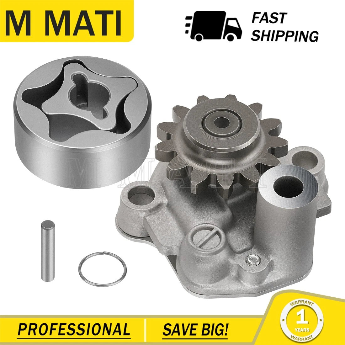 Oil Pump & Rotor Gear Assy for Yamaha YZ450F WR450F (2006–2015) #2S2-13300-10-00