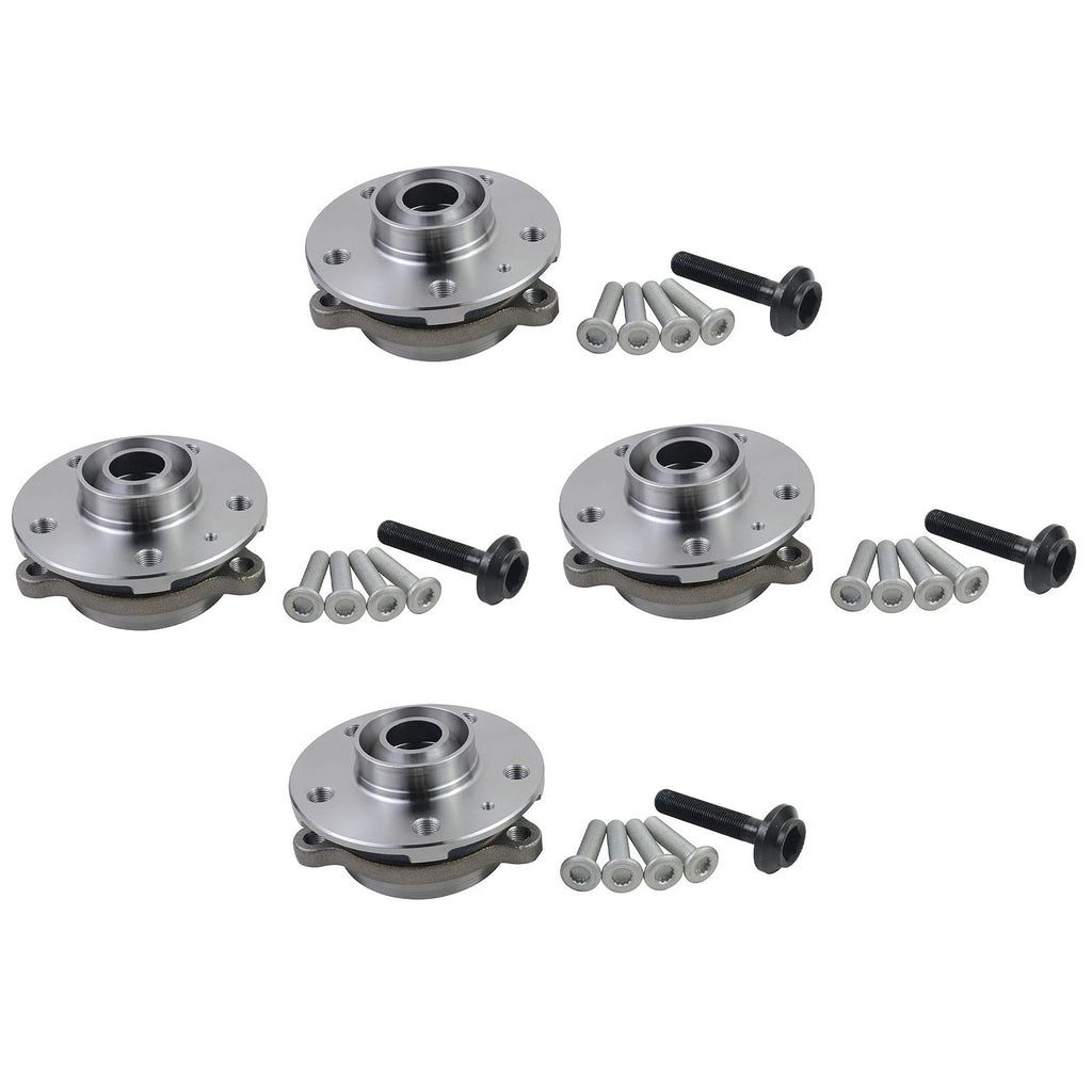 Set of 4 Wheel Hub Bearing Kit for Audi A4 A6 A7 A8 Q5 S5 S6 S7 SQ5 (2008–2018)
