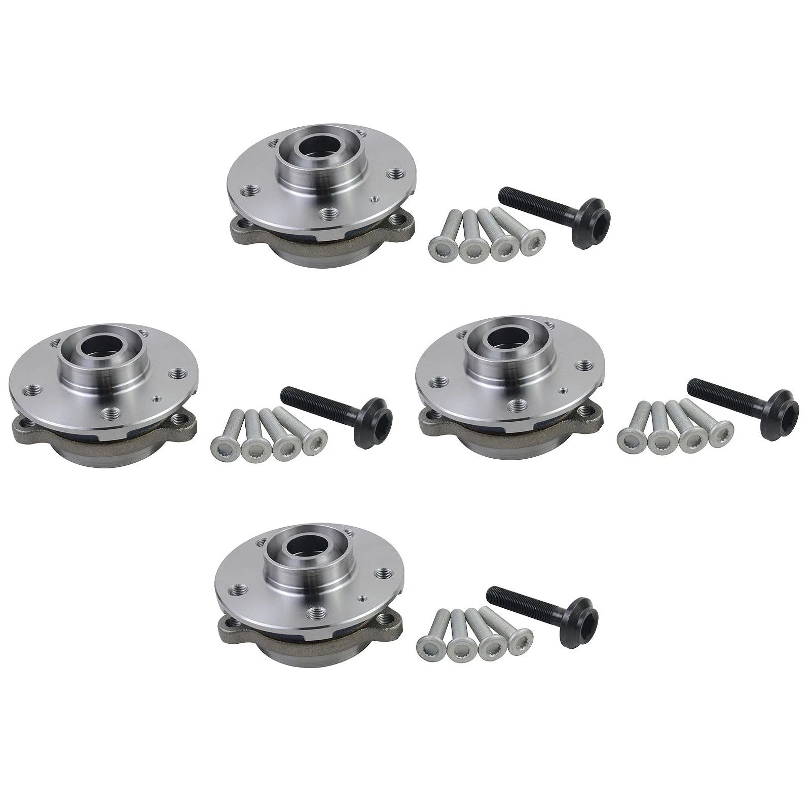 Set of 4 Wheel Hub Bearing Kit for Audi A4 A6 A7 A8 Q5 S5 S6 S7 SQ5 (2008–2018)