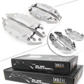 4 x 3D Metal Brake Caliper Covers for Universal Car Front & Rear Silver
