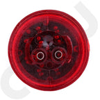 2X 2 Inch Round Red LED Side Marker Tail Light for Trailer