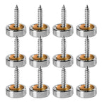 Stainless Steel Screw Cap Set of 12 for Mirror Installation