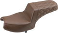 SADDLEMEN Step-Up Seat for Challenger (Front Smooth/Rear Lattice Stitch)