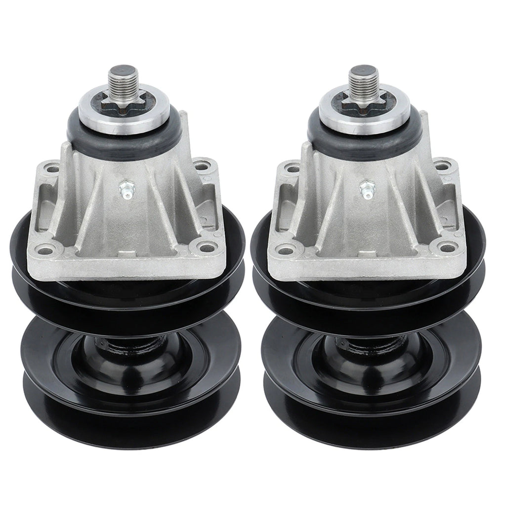 2 Spindle Double Pulley for MTD Troy Bilt 46" Deck 618-0593 618-0595 915-0595