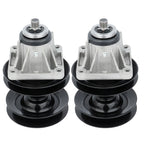 2 Spindle Double Pulley for MTD Troy Bilt 46" Deck 618-0593 618-0595 915-0595