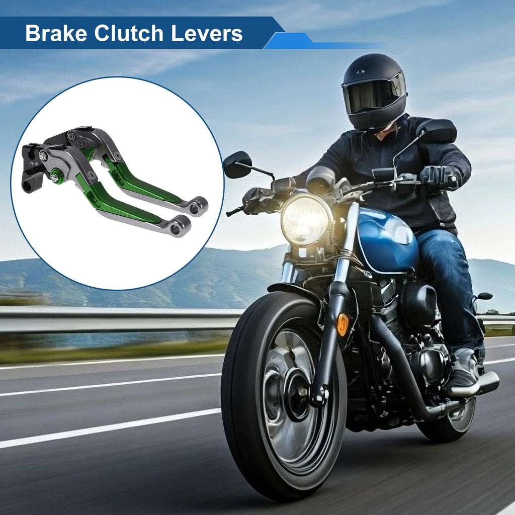 Adjustable Brake Clutch Lever for Honda CBR600RR (2003–2016) Titanium Green