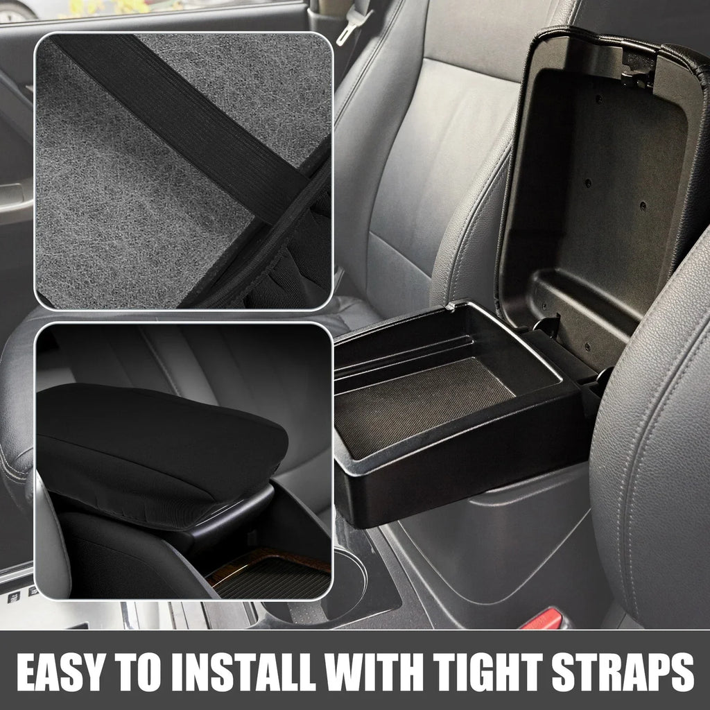 Car Center Console Armrest Cover for Dodge Durango (2011-2020) Black