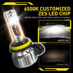 H11 LED Headlight Bulb Kit for High/Low Beam (6500K, 40000LM)