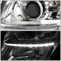 Chrome Amber Projector Headlights w/LED DRL for Chevy Suburban/Tahoe (2015–2020)