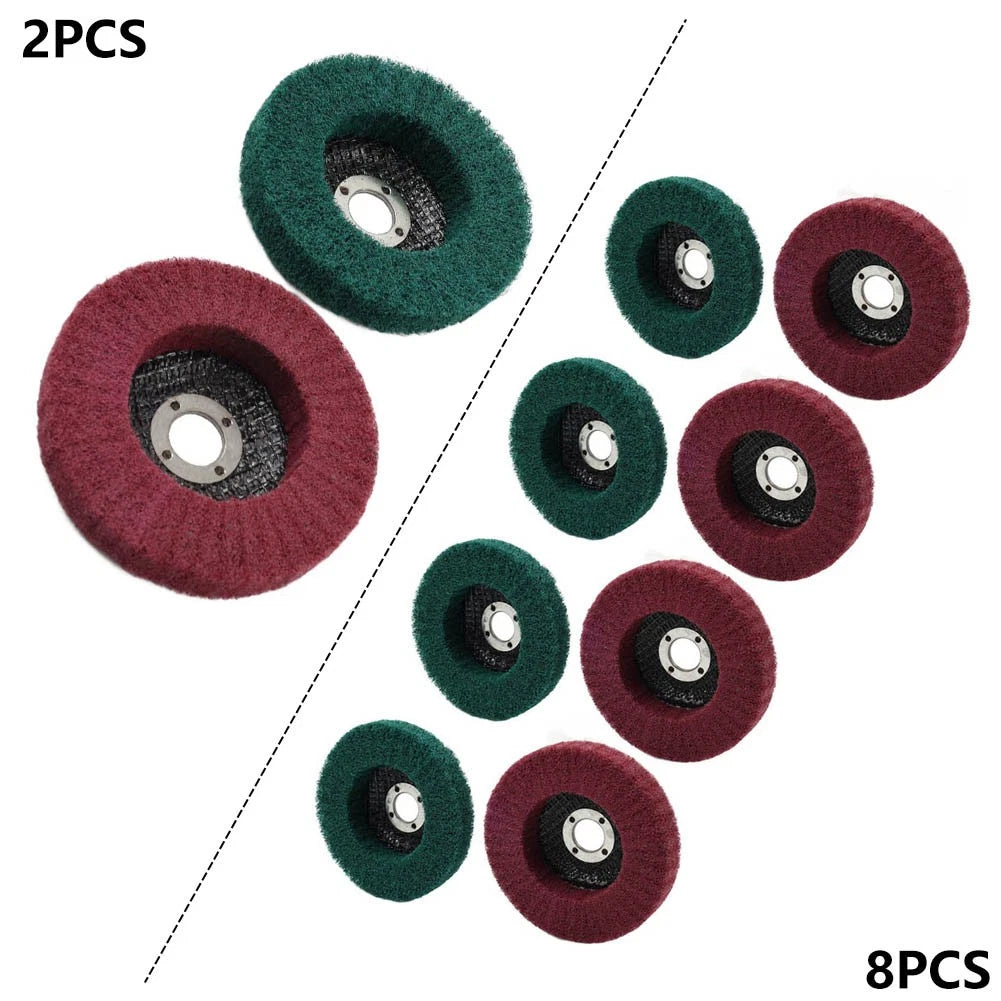 100mm Nylon Fiber Flap Buffing Wheel for Angle Grinder (Universal)