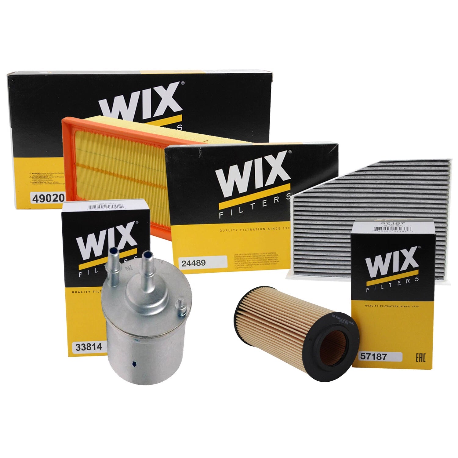 Wix Filter Kit for Audi TTS Quattro A3 (2009–2015)