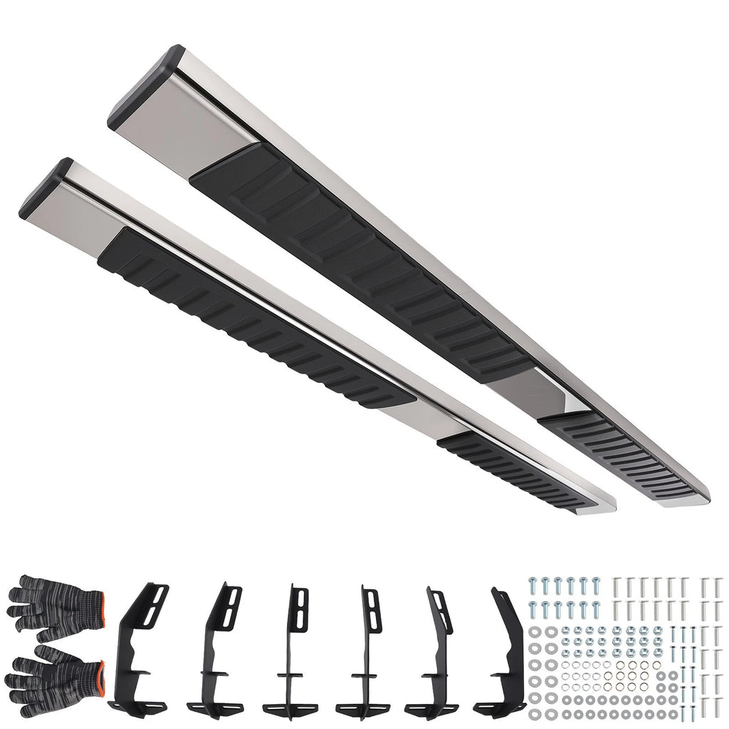 6" Running Board Kit for Dodge Ram 1500 Crew Cab (2019-2025) Easy Install